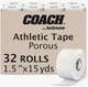 BSN Actimove J&J Coach White Adhesive Porous Sports Athletic Tape 1.5x15Yds -32- Speed Pack 5188 005188