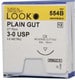 LOOK 3/0 Gut Dental Suture Absorbable Plain 27-in C6 12 554B