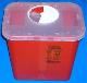 Covidien Kendall SharpSafety Sharps Container Rotor Opening Lid 2GL Red 8970  