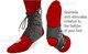 Swede-O Tarsal Lok Ankle Brace With Built-In Stabilizer Black 22811 22812 22813 22814 22815