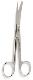 Derron OR O.R. Scissors 6.5 Curved Sharp-Blunt Tips Germany Stainless Steel