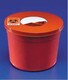 Covidien Kendall Round Sharps Container Rotor Lid 5Qt Red 8950SA