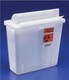 Covidien Kendall In-Room Sharps Container Always-Open Lid 5Qt Clear 851201