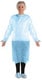 AMD Ritmed AssureWear Medicom Impervious Polyethylene Gowns Blue 15 Regular 8025