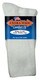 Extra-Wide Comfort Fit Athletic Crew Socks Men 11-16 up to 6E -White- 7200-WHT