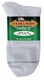 Extra-Wide Comfort Fit Athletic Quarter Socks Mens 8-11 up to 6E -White- 7500-WHT  