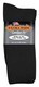 Extra-Wide Comfort Fit Athletic Crew Socks Mens 8-11 Up To 6E Black 6100-BLK 