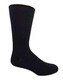 Extra-Wide Loose Fit Stays Up Socks Crew Merino Wool X-Large Black