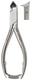 Miltex 40-215-SS Angled Nail Nipper 5-3/4 Concave Jaws Double Spring Germany Stainless