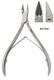 Miltex 40-224 Stainless Nail Nipper Straight Jaw Double Spring 4-in