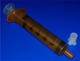 BD Oral Dose Syringe Non Luer With Tip Cap Amber 5cc 5mL -ONE- 305208